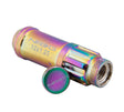 NRG 700 Series M12 X 1.5 Steel Lug Nut w/Dust Cap Cover Set 21 Pc w/Locks & Lock Socket - Neochrome.