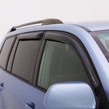 AVS 09-14 Ford F-150 Supercrew Ventvisor Outside Mount Window Deflectors 4pc - Smoke.