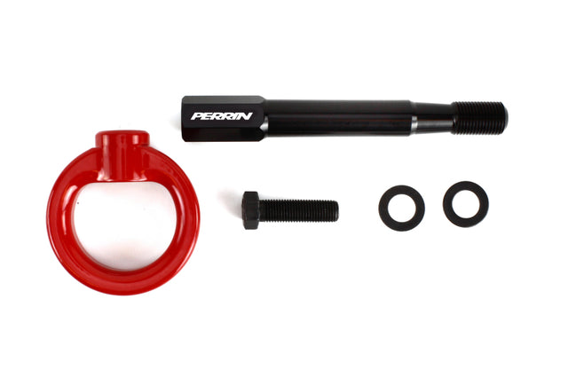 Perrin Tow Hook Kit - Front 2018+ Subaru WRX/STI - Red.