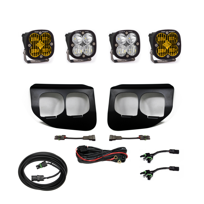 Baja Designs Ford Super Duty (20-On) Fog Lights Dual FPK Amber SAE/Sport DC Baja Designs.