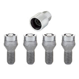 McGard Wheel Lock Bolt Set - 4pk. (Cone Seat) M12X1.25 / 17mm Hex / 22.0mm Shank Length - Chrome.