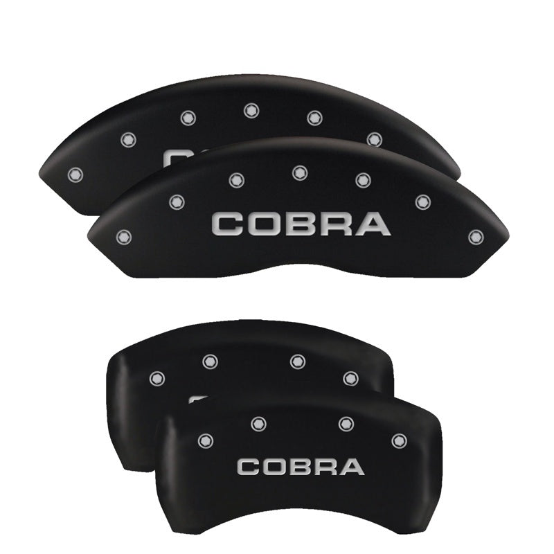 MGP 4 Caliper Covers Engraved Front Mustang Engraved Rear Bar