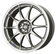 Enkei J10 17x7 4x100/114.3 42mm Offset 72.62mm Bore Dia Silver w/ Machined Lip Wheel.