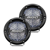 Rigid Industries 360-Series 4in LED Off-Road Diffused Beam - White Backlight (Pair).