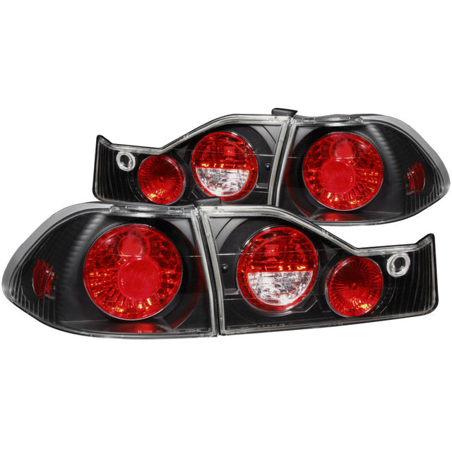 ANZO 1998-2000 Honda Accord Taillights Black.