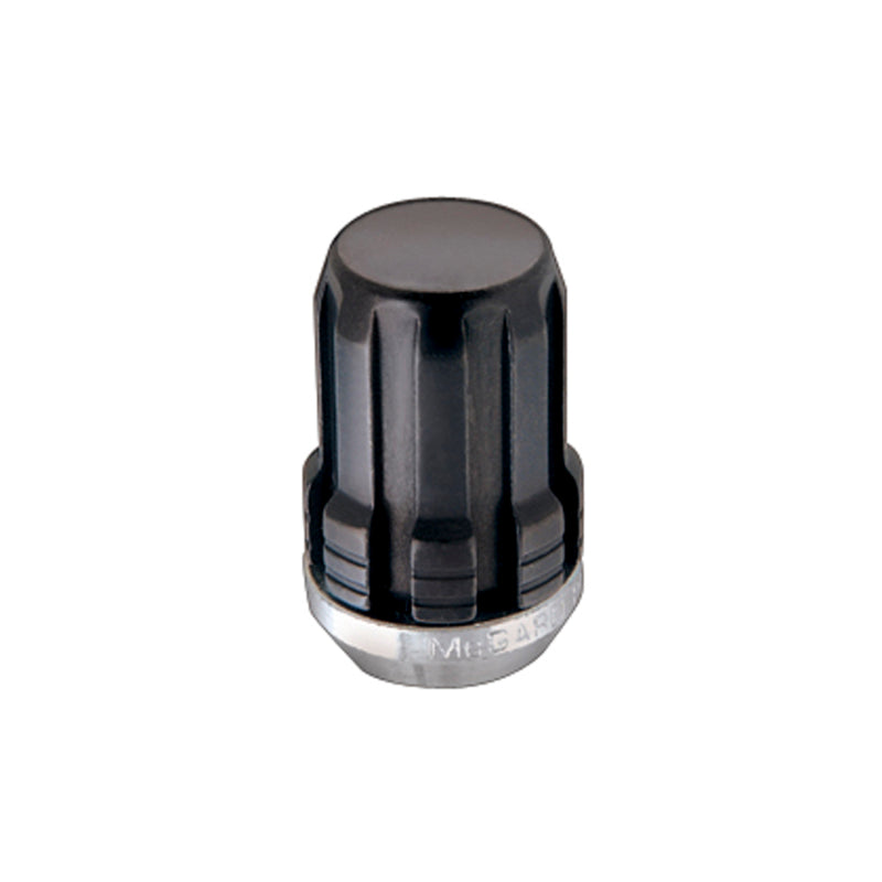 McGard SplineDrive Lug Nut (Cone Seat) M12X1.5 / 1.24in. Length (4-Pack) - Black (Req. Tool).