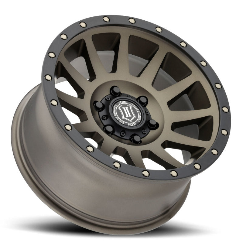 ICON Compression 17x8.5 6x135 6mm Offset 5in BS 87.1mm Bore Bronze Wheel.