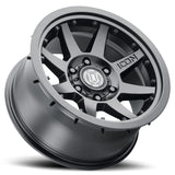 ICON Rebound Pro 17x8.5 5x5 -6mm Offset 4.5in BS 71.5mm Bore Satin Black Wheel.