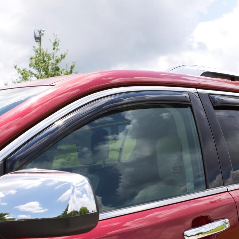 AVS 04-15 Nissan Armada Ventvisor In-Channel Front & Rear Window Deflectors 4pc - Smoke.