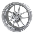 Enkei PF01 18x9.5 5x114.3 35mm Offset 75mm Bore Silver Wheel.