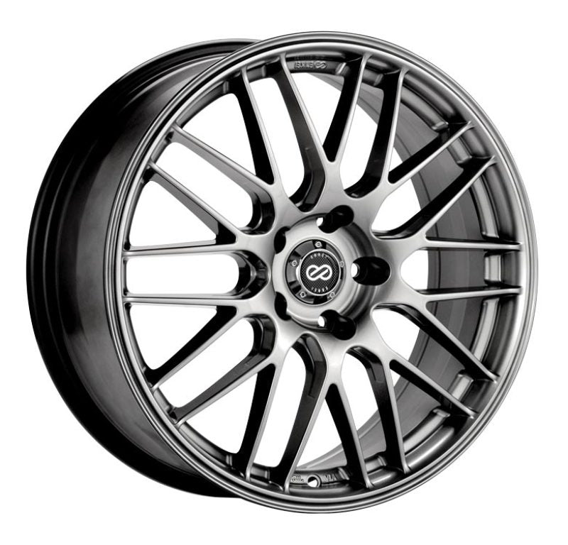 Enkei EKM3 17x7 5x114.3 38mm Offset 72.6 Bore Diameter Hyper Silver Wheel.