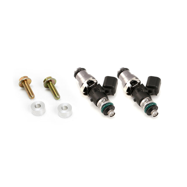 Injector Dynamics ID1050-XDS Fuel Injectors Polaris RZR 14mm Grey Adapter Top (Set of 2).