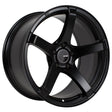 Enkei Kojin 18x9.5 35mm Offset 5x120 Bolt Pattern 72.6mm Bore Dia Matte Black Wheel.