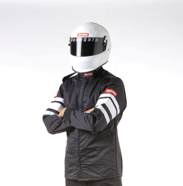 RaceQuip Black SFI-5 Jacket - Medium.