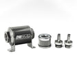 DeatschWerks Stainless Steel 3/8in 10 Micron Universal Inline Fuel Filter Housing Kit (70mm).