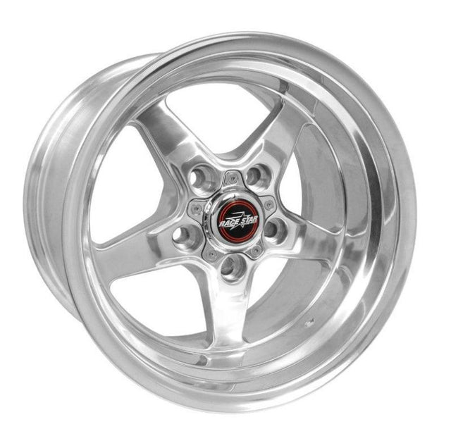 Race Star 92 Drag Star 15x10.00 5x4.75bc 5.50bs Direct Drill Polished Wheel.