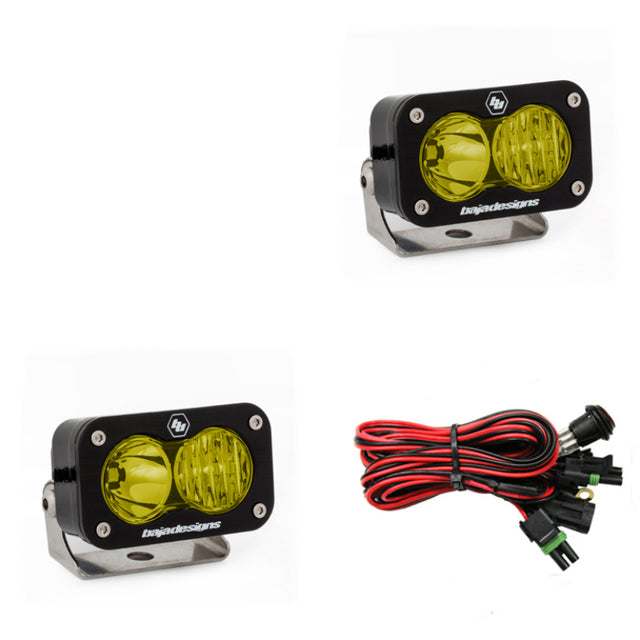 Baja Designs S2 Pro Wide Cornering Pair - LED Amber.