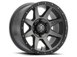 ICON Rebound 17x8.5 5x150 25mm Offset 5.75in BS 110.1mm Bore Titanium Wheel.