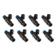 Injector Dynamics 1700x Dodge 300C SRT-8 6.4L 14mm (Black) BOTTOM Adaptor - Set of 8.